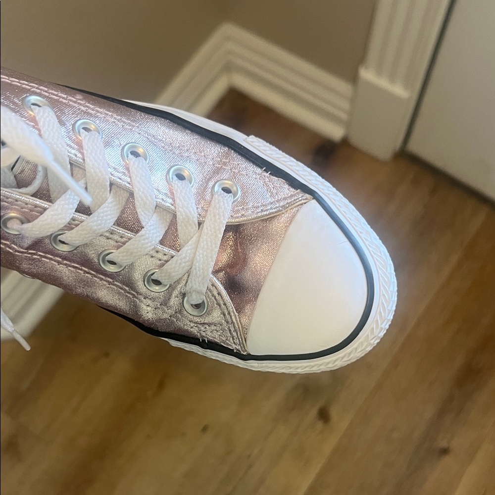 Converse Metallic Pink Sneakers - Picture 10 of 15